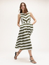 Striped midi dress image number 4