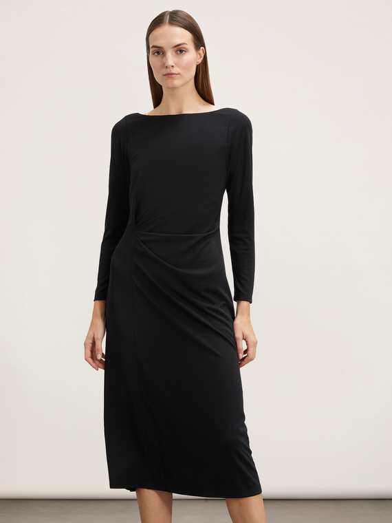 Draped jersey dress