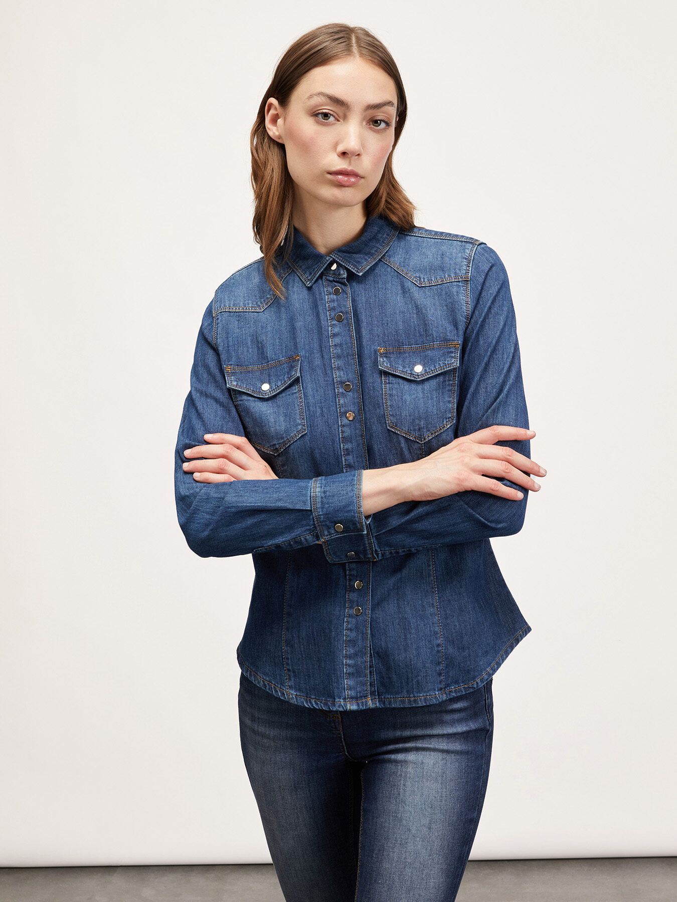 Camicia in denim image number 0