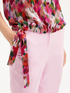 Blusa de raso con estampado de flor chiné image number 2