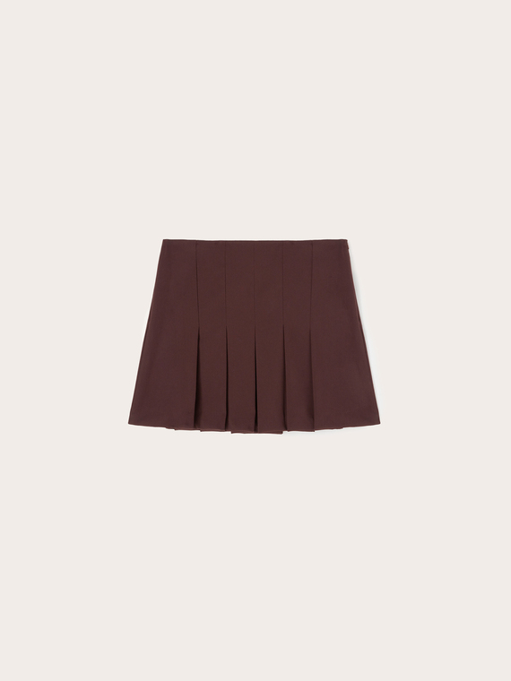 Pleated miniskirt