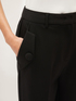 Pantaloni cropped in punto milano image number 3