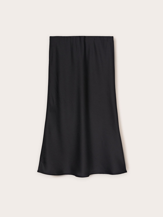 Satin midiskirt