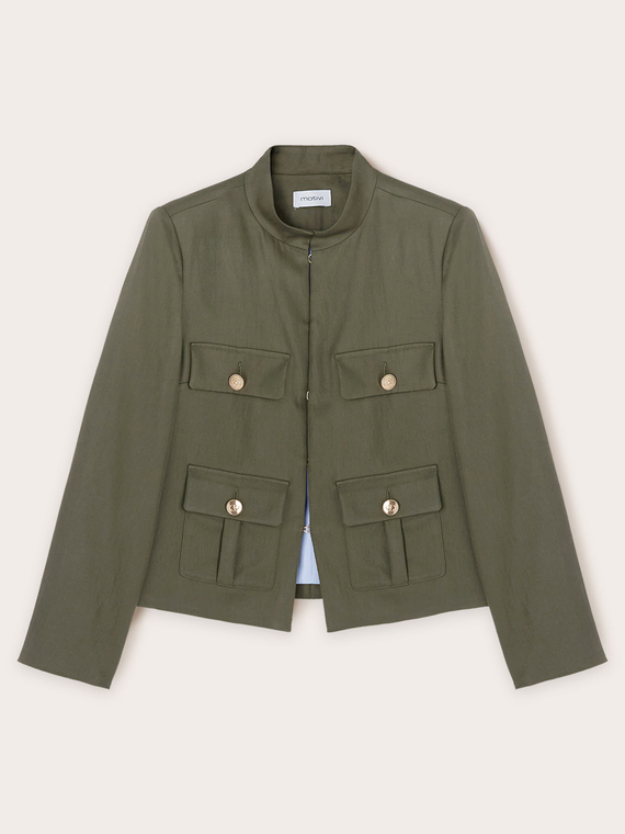 Safari jacket with pockets