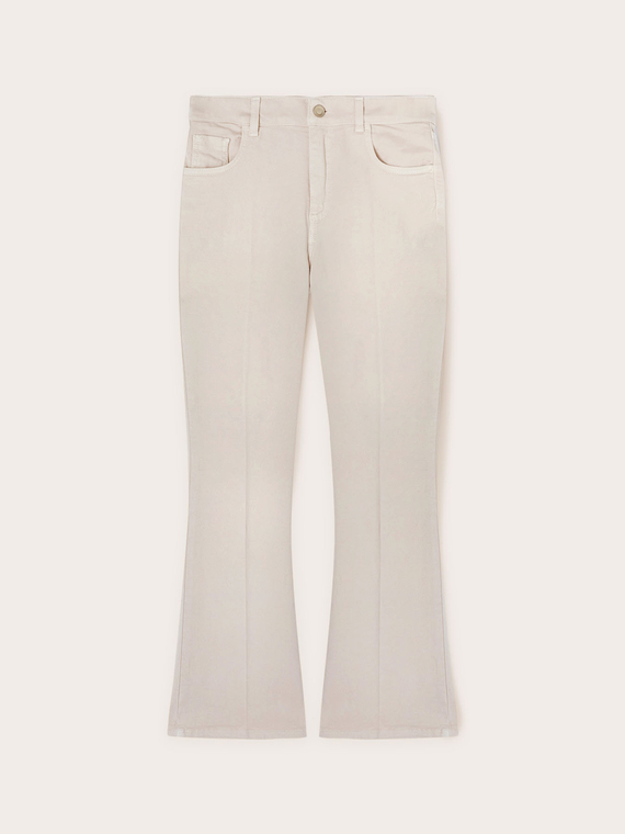 Pantalon kick flare en drill