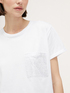 T-shirt bi-matière avec poche à strass image number 2