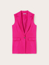 Gilet lungo in lino viscosa image number 5