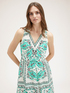 Midi-Kleid mit Foulard-Muster image number 2