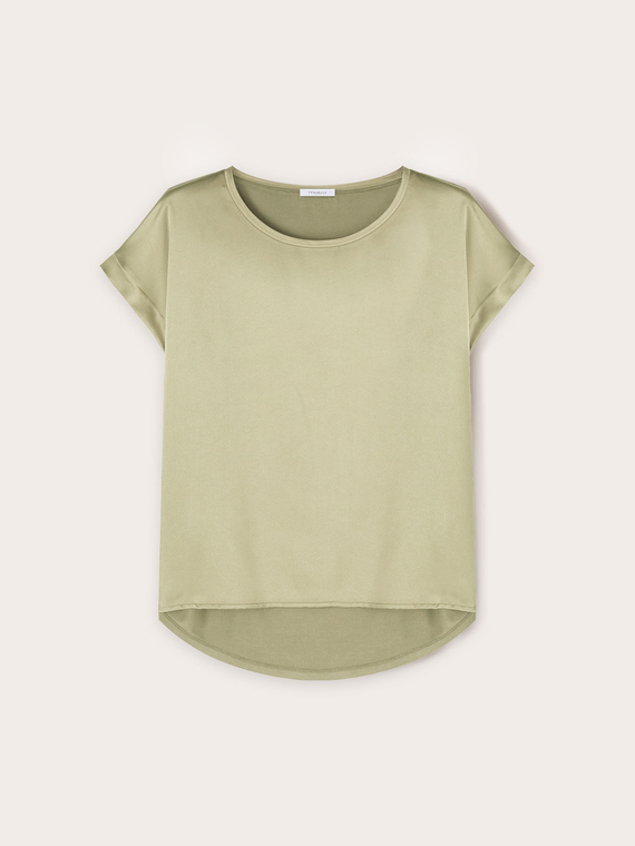 Dual fabric T-shirt