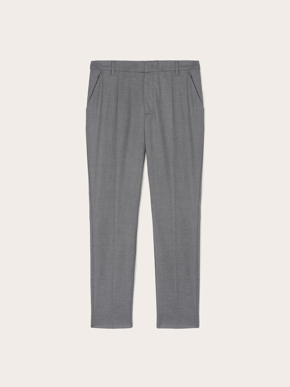 Polyviscose regular trousers