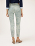 Printed denim skinny jeans image number 1