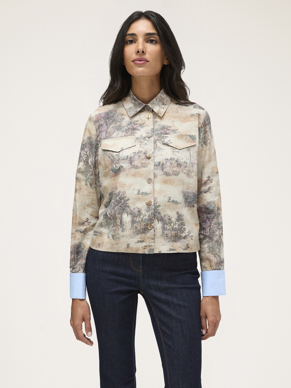 Printed cotton shirt