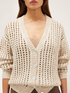 Cardigan in maglia traforata image number 3