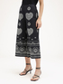 Cropped trousers with ethnic pattern image number 0