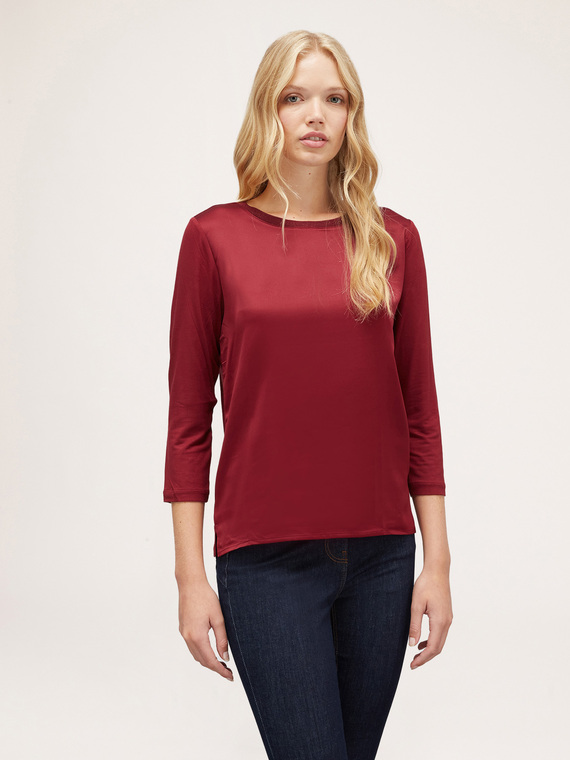 Camiseta basic bimaterial