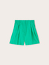 Shorts con pieghe misto lino image number 5