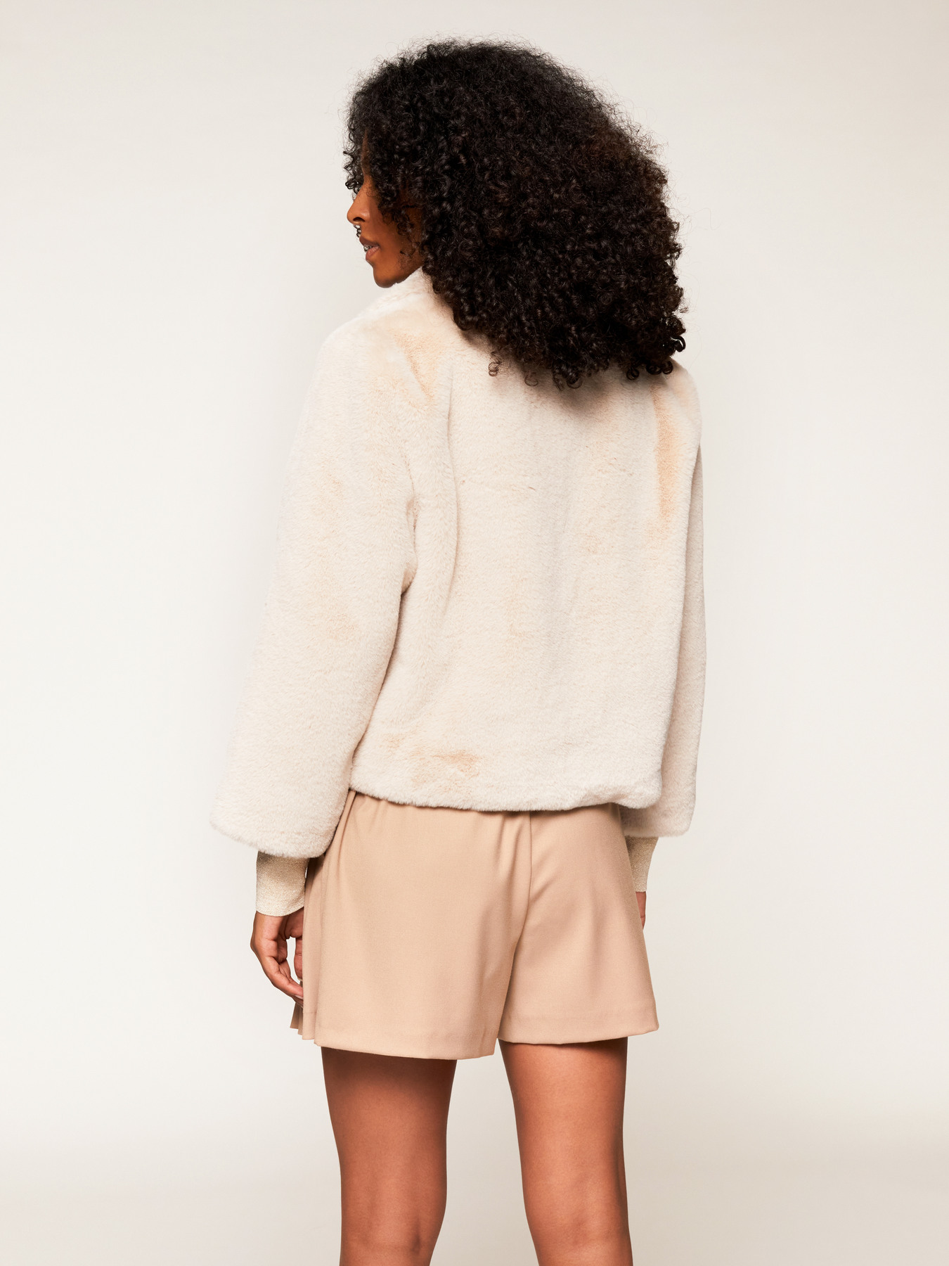 Madewell faux fur crop coat