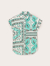 Foulard-patterned kimono shirt image number 4