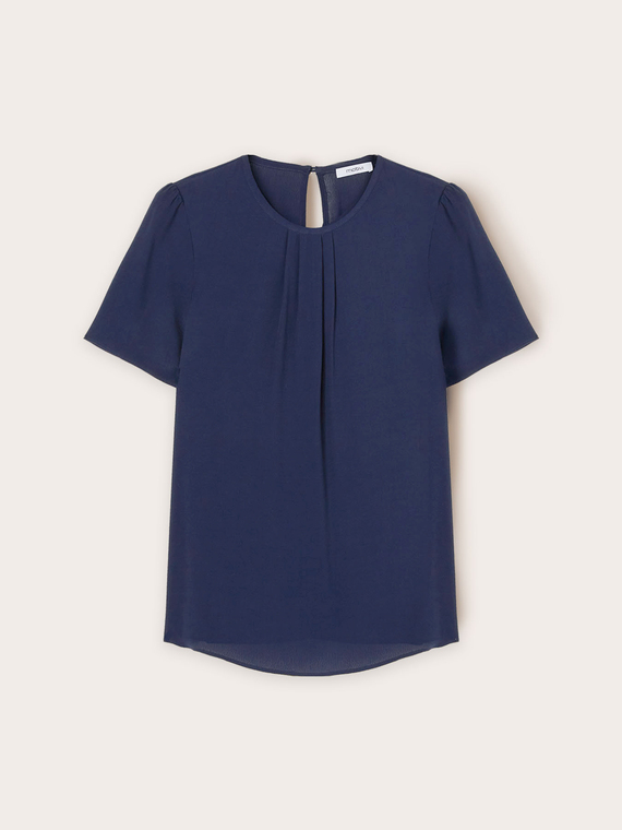 Blusa vaporosa con pliegues