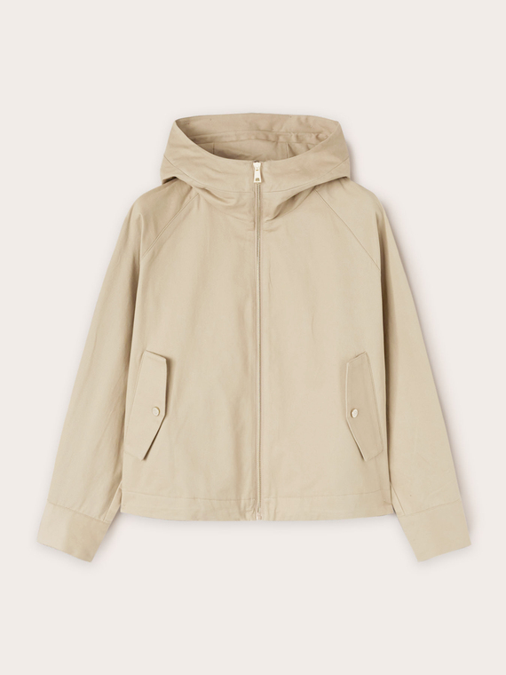 Cotton parka with hood