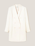 Vestito robe manteau con inserti in raso image number 4