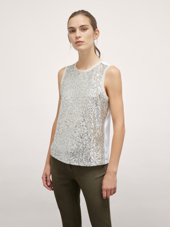 Fully sequinned top