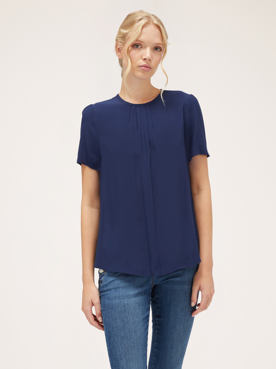 Floaty blouse with pleats