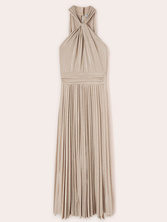 Long lurex jersey dress