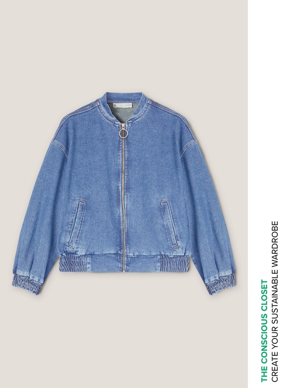 Bomber in denim