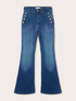 Jeans flare con motivo bottoni image number 4