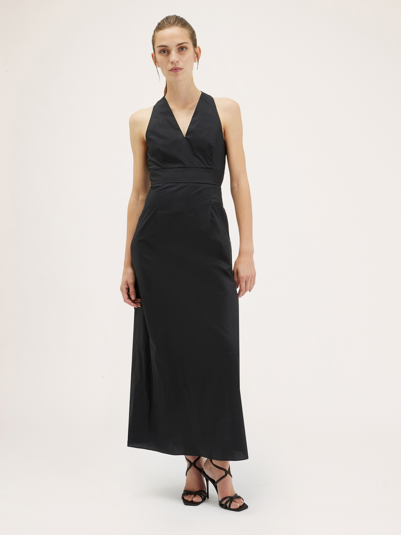 Long poplin dress