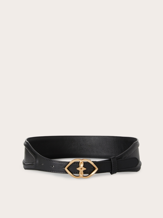 Wide belt with Double Love buckle