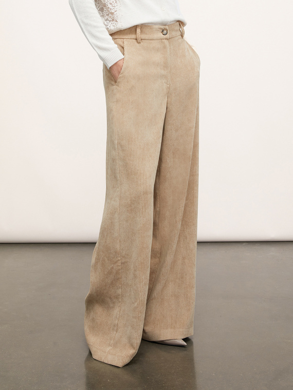 Corduroy palazzo trousers